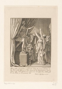 Kama voor het beeld van Diana en Sinorix en de gifbeker in het midden