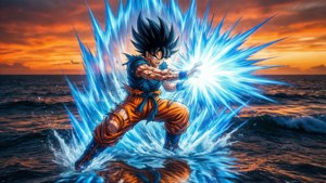 Kamehameha at Sunset