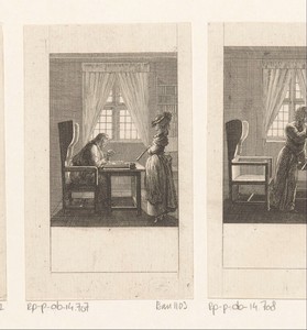 Kamerdame Louise op het kantoor van Storr
