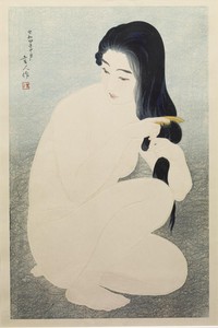 Kamisuki (Combing Her Hair)