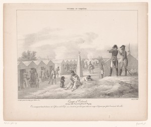 Kampement in Oostende in 1805