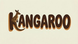 Kangaroo Word Art