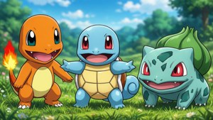 Kanto Starters Together