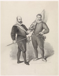 Kapitein Dirck Jacobsz. Rosecrans en vaandrig