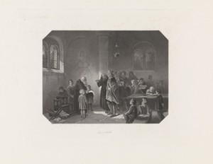 Karel de Grote bezoekt de St. Maartensschool te Utrecht, 790