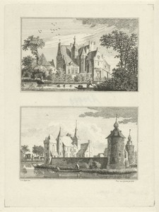 Kasteel Halsaf en Kasteel Grondstein, 1745