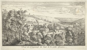 Kasteel Longuetoise vanaf een heuvel