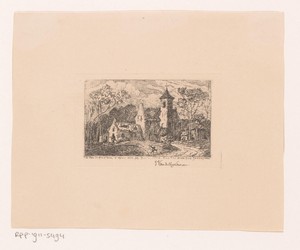 Kasteelachtig huis in het bos