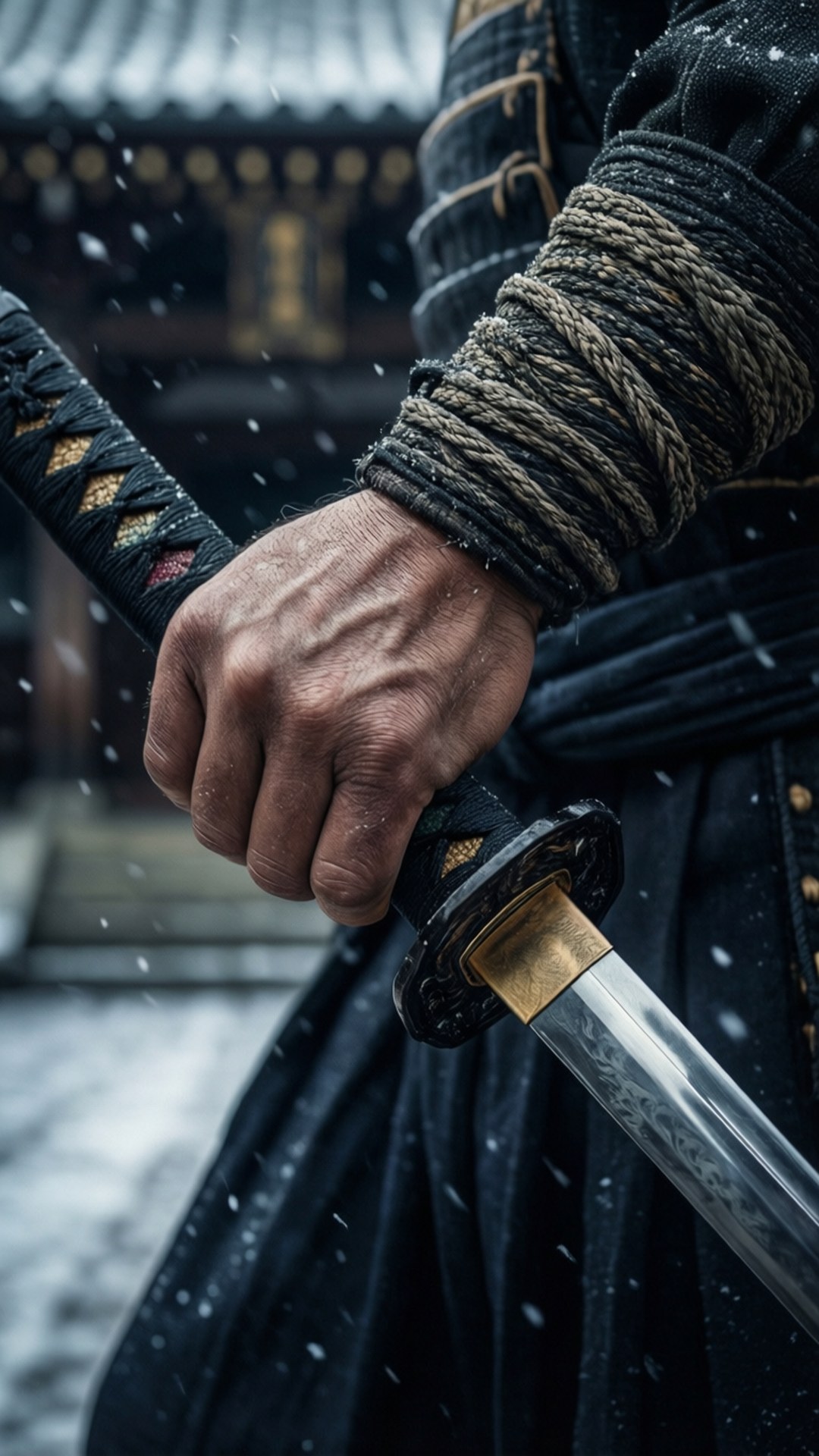 Katana Grip Winter by Wallpapers.art Studio