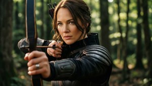 Katniss in the Forest