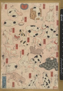 Katten voor de 53 stations van de Tokaido