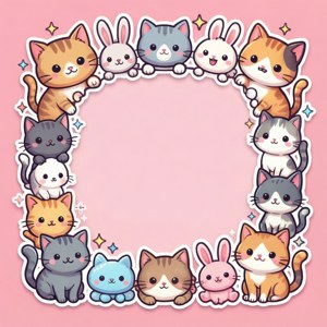 Kawaii Animal Frame