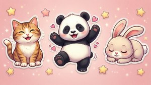 Kawaii Animal Sticker Pack