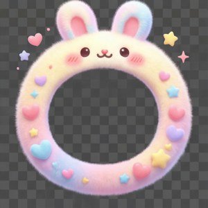 Kawaii Bunny Ears Border