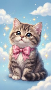 Kawaii Cat Sparkles