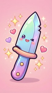 Kawaii Chibi Gacha Knife