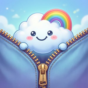 Kawaii Cloud Swipe Up