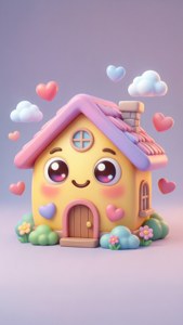 Kawaii Cute House Emoji