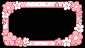 Kawaii Floral Border
