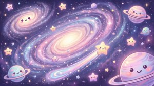 Kawaii Galaxy Swirl