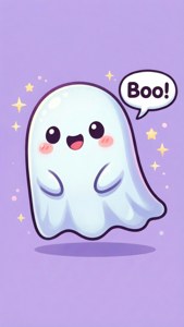 Kawaii Ghost Boo