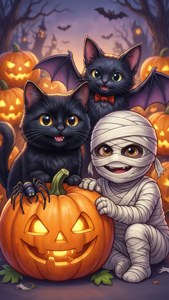 Kawaii Halloween Selfie