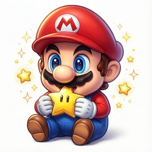 Kawaii Mario Star