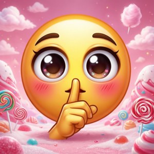 Kawaii Shush Emoji