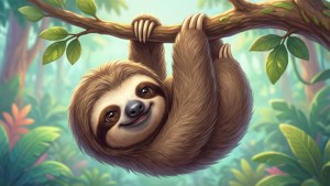 Kawaii Sloth Hanging
