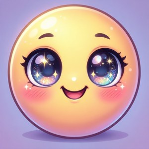 Kawaii Sparkle Smiley