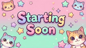 Kawaii Starting Soon Overlay