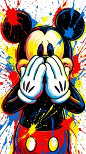 Kaws Mickey Splatter