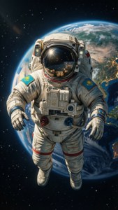 Kazakh Astronaut Space
