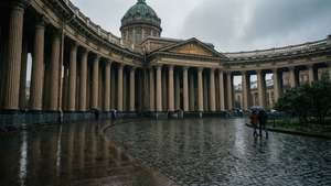 Kazan Cathedral Rain