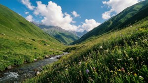 Kazbegi Alpine Meadow