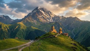 Kazbegi Golden Hour