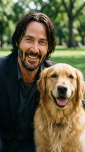 Keanu and Dog
