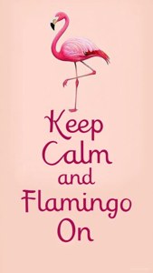 Keep Calm Flamingo Quote