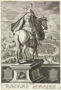 Keizer Claudius te paard