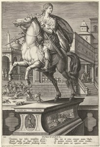 Keizer Domitianus te paard