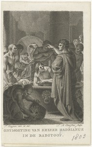 Keizer Hadrianus in bad
