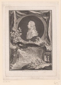 Keizer Jozef I in medaillon met Jupiter en Medusa