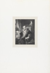Keizer Karel V met schedel