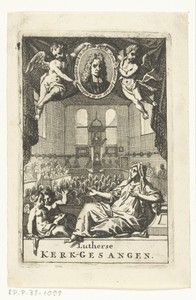 Kerkzaal van de Lutherse kerk in Haarlem
