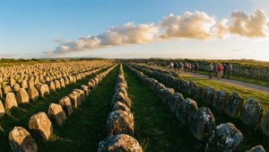 Kermario Alignment at Golden Hour