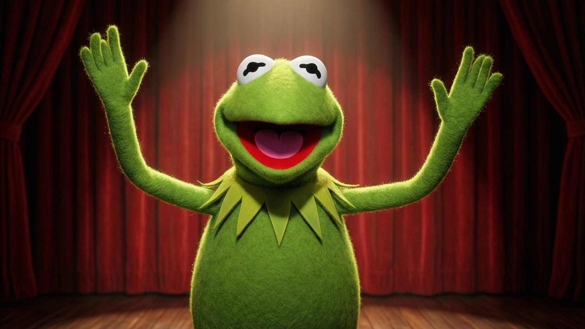 Kermit Takes Center Stage by Wallpapers.art Studio