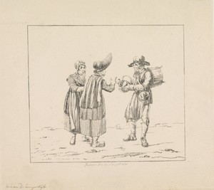 Ketellapper en twee vrouwen