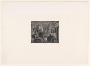 Keukeninterieur met twee vrouwen