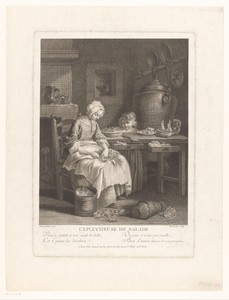 Keukenmeid aan het werk