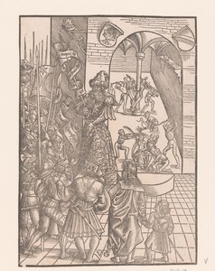 Keuze tussen Christus en Barabbas en de geseling van Christus